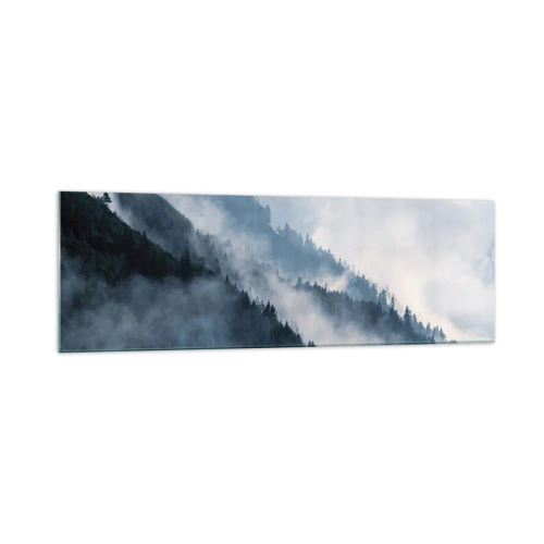 Obraz na skle - Horská mystika - 160x50 cm