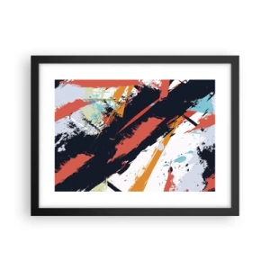 Plagát v čiernom ráme - Dynamická kompozícia - 40x30 cm