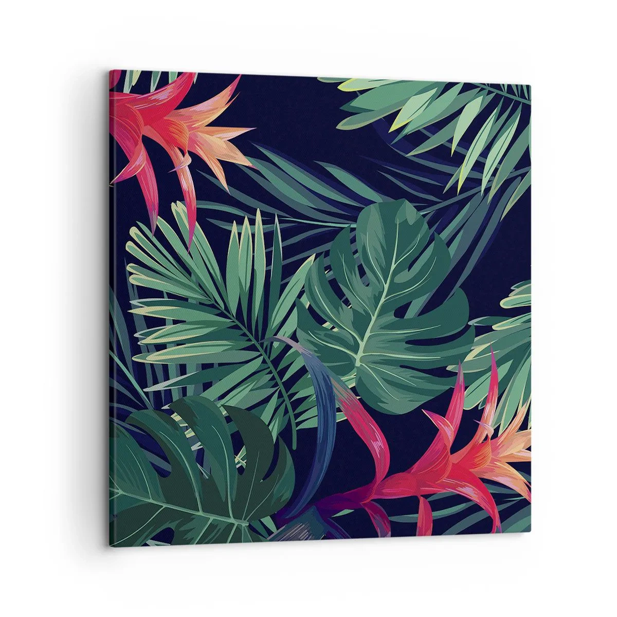 Obraz na plátne - Vzplanúť v zelenom - 50x50 cm