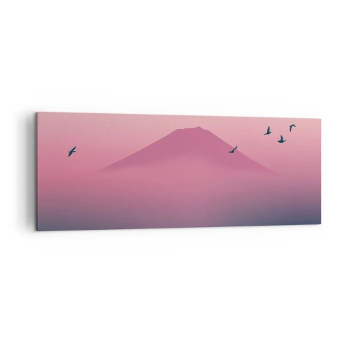 Obraz na plátne - Pútnici nad oblakmi - 140x50 cm