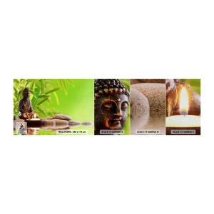 Vzorka fototapety Premium Sand - Život je krásny - Budha, Bambus, Kúpele - 100x30 cm