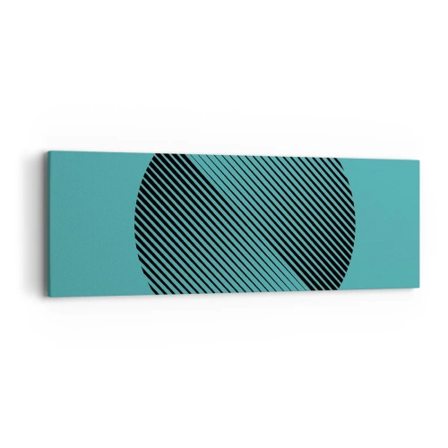 Obraz na plátne - Kruh – geometrická variácia - 90x30 cm