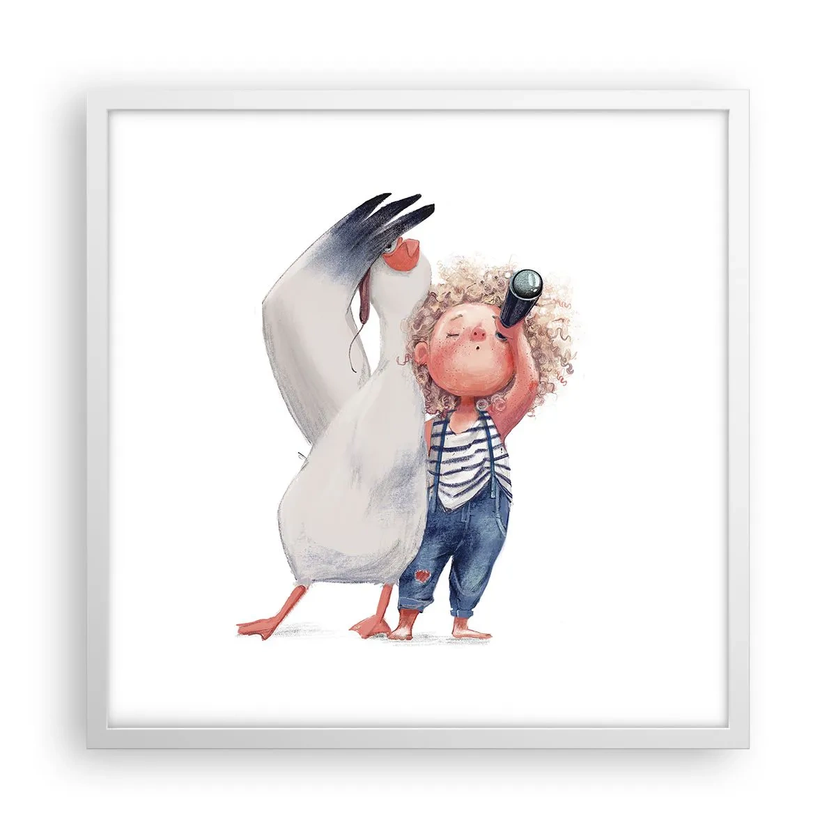 Plagát v bielom ráme - Plán na skvelú cestu - 50x50 cm
