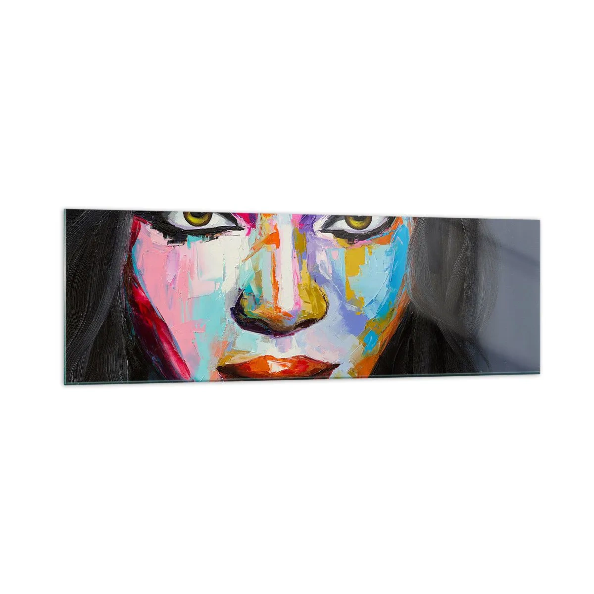 Obraz na skle - Nejde odtrhnúť oči - 160x50 cm