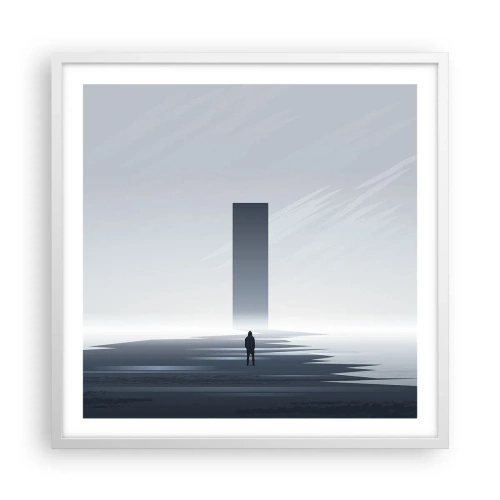 Plagát v bielom ráme - Príležitosť alebo hrozba? - 60x60 cm