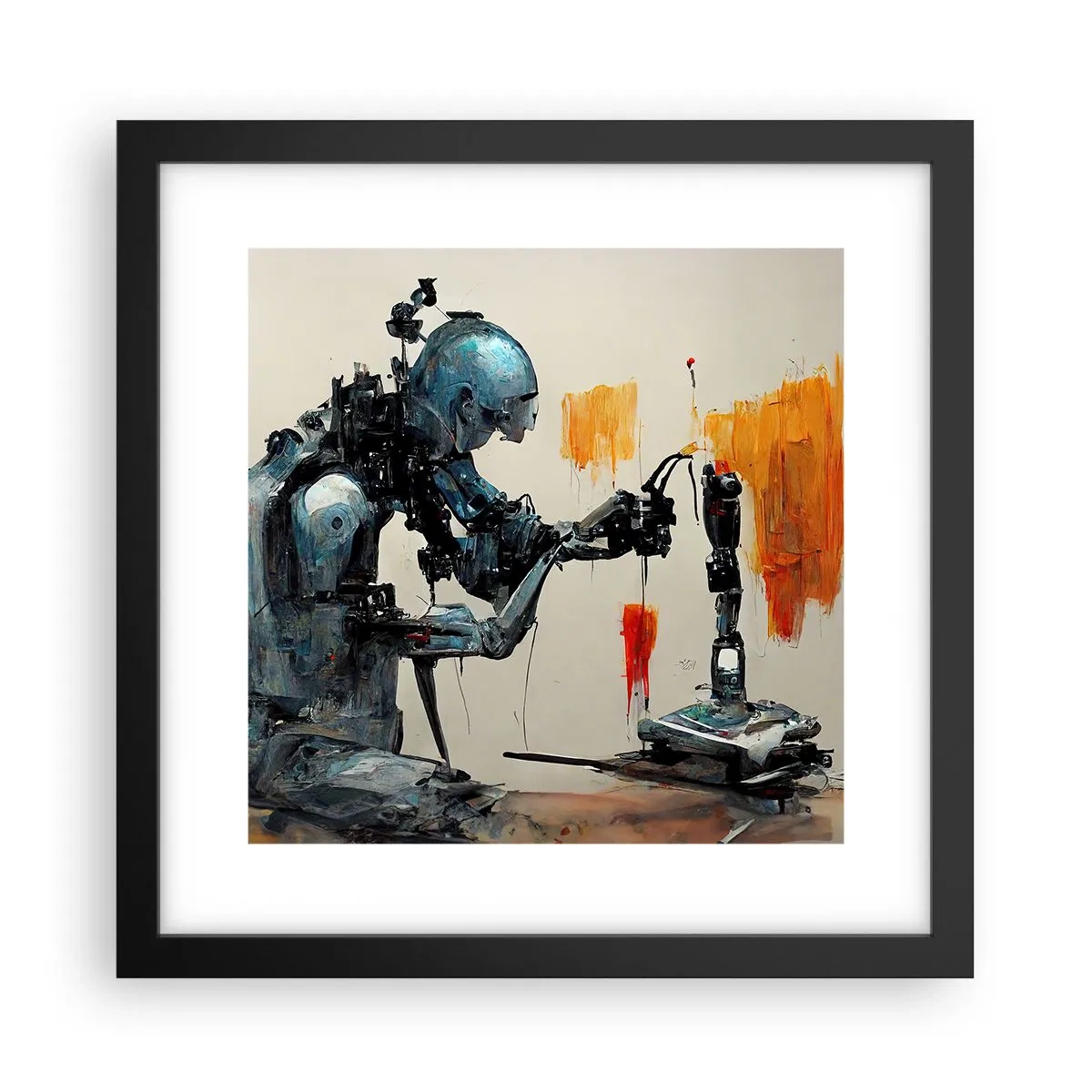 Plagát v čiernom ráme - Už zajtra… - 30x30 cm