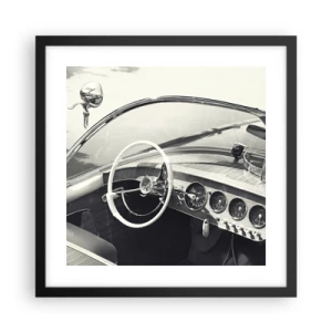 Plagát v čiernom ráme - Počasie pre bohatých - 40x40 cm