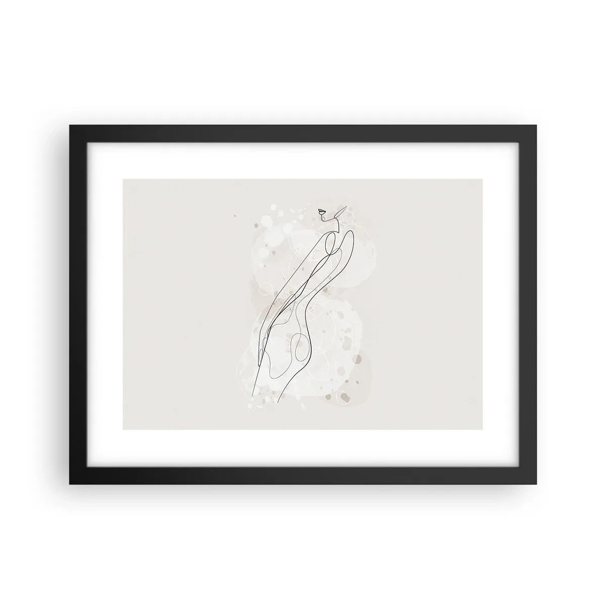 Plagát v čiernom ráme - Zablúdiť pohľadom - 40x30 cm