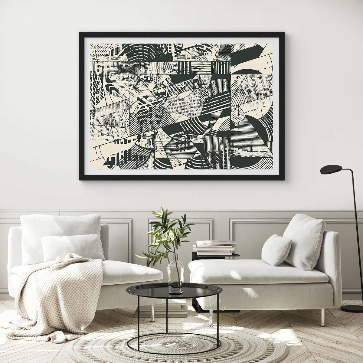 Plagát v čiernom ráme - Dynamika súčasnosti - 91x61 cm