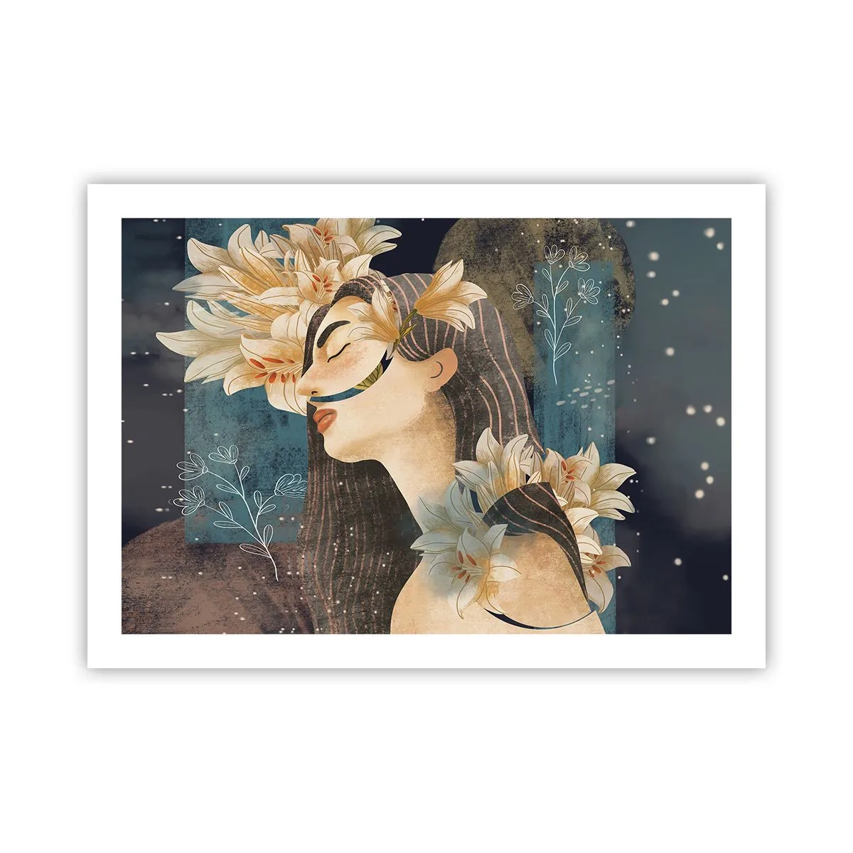 Plagát - Rozprávka o princeznej s ľaliami - 70x50 cm