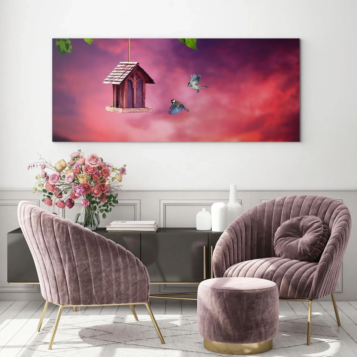 Obraz na skle - Pozvanie na večeru - 100x40 cm