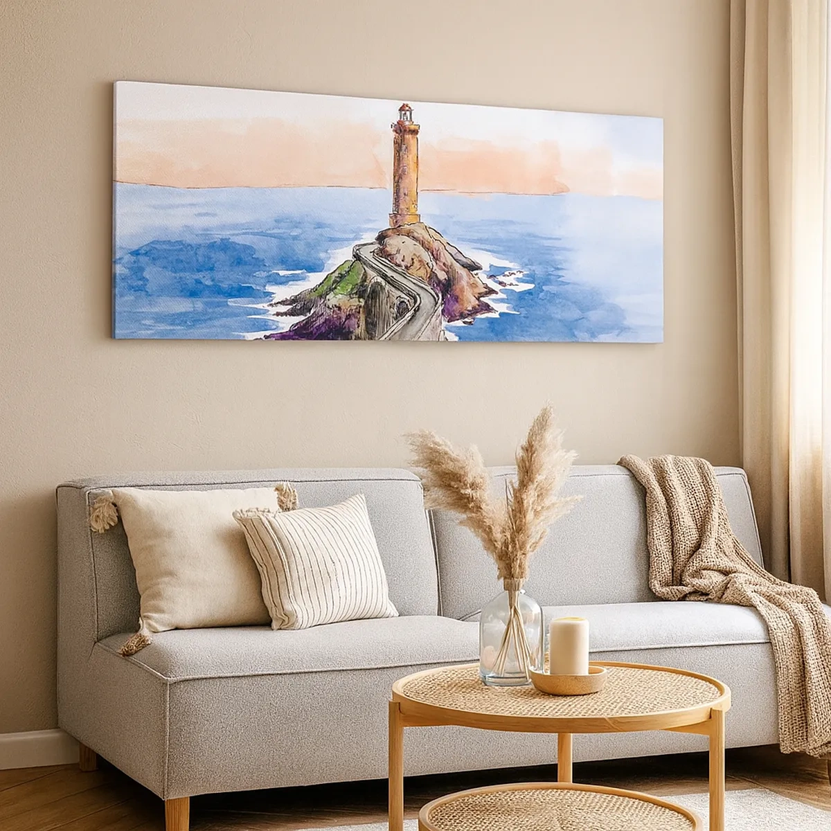 Obraz na plátne - Tvárou v tvár moru - 30x30 cm