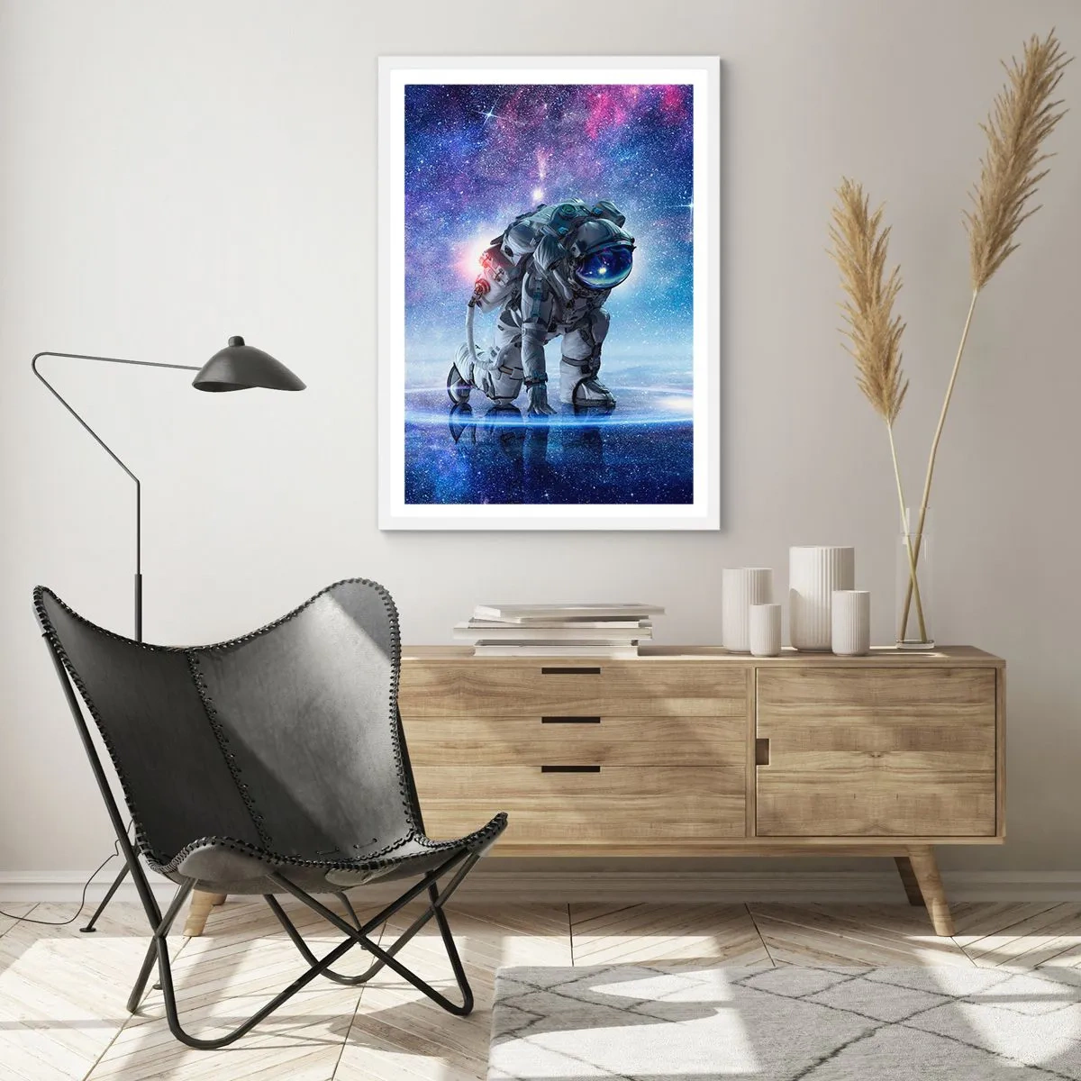 Plagát v bielom ráme - Hviezdne nebo nado mnou - 70x100 cm