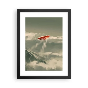 Plagát v čiernom ráme - Nebojácny priekopník - 30x40 cm