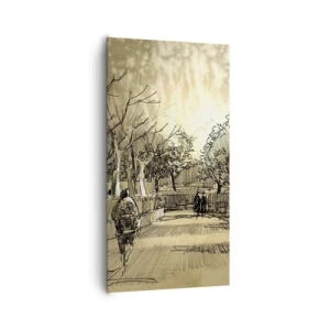 Obraz na plátne - Pierkom zastavený okamih - 65x120 cm