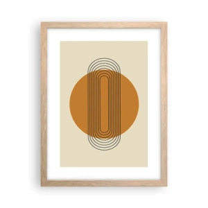 Plagát v ráme zo svetlého duba - Dokonalý plán - 30x40 cm