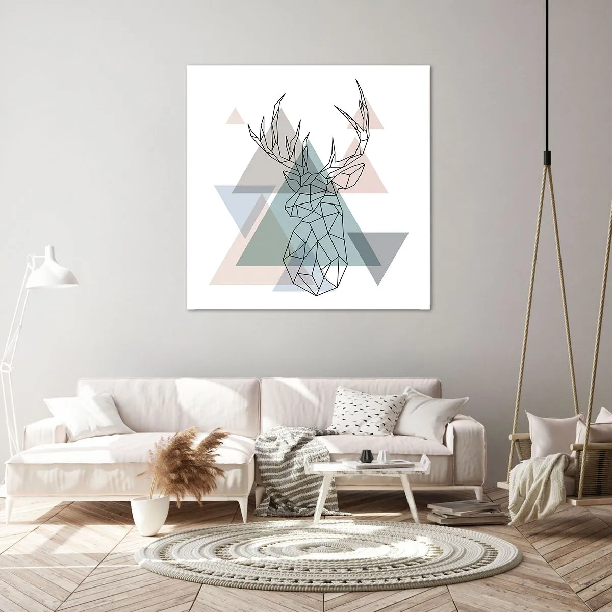 Obraz na plátne - V geometrickom lese - 60x60 cm