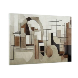 Obraz na skle - Mestská krajina 2.0 - 100x70 cm