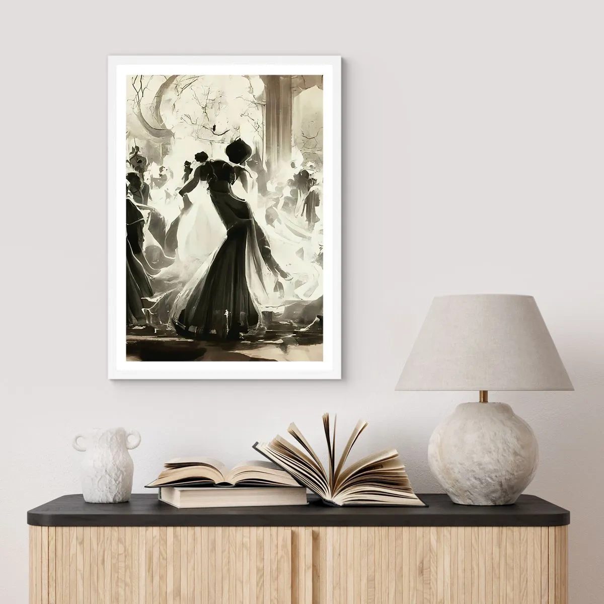 Plagát v bielom ráme - Veľká maškaráda - 50x70 cm