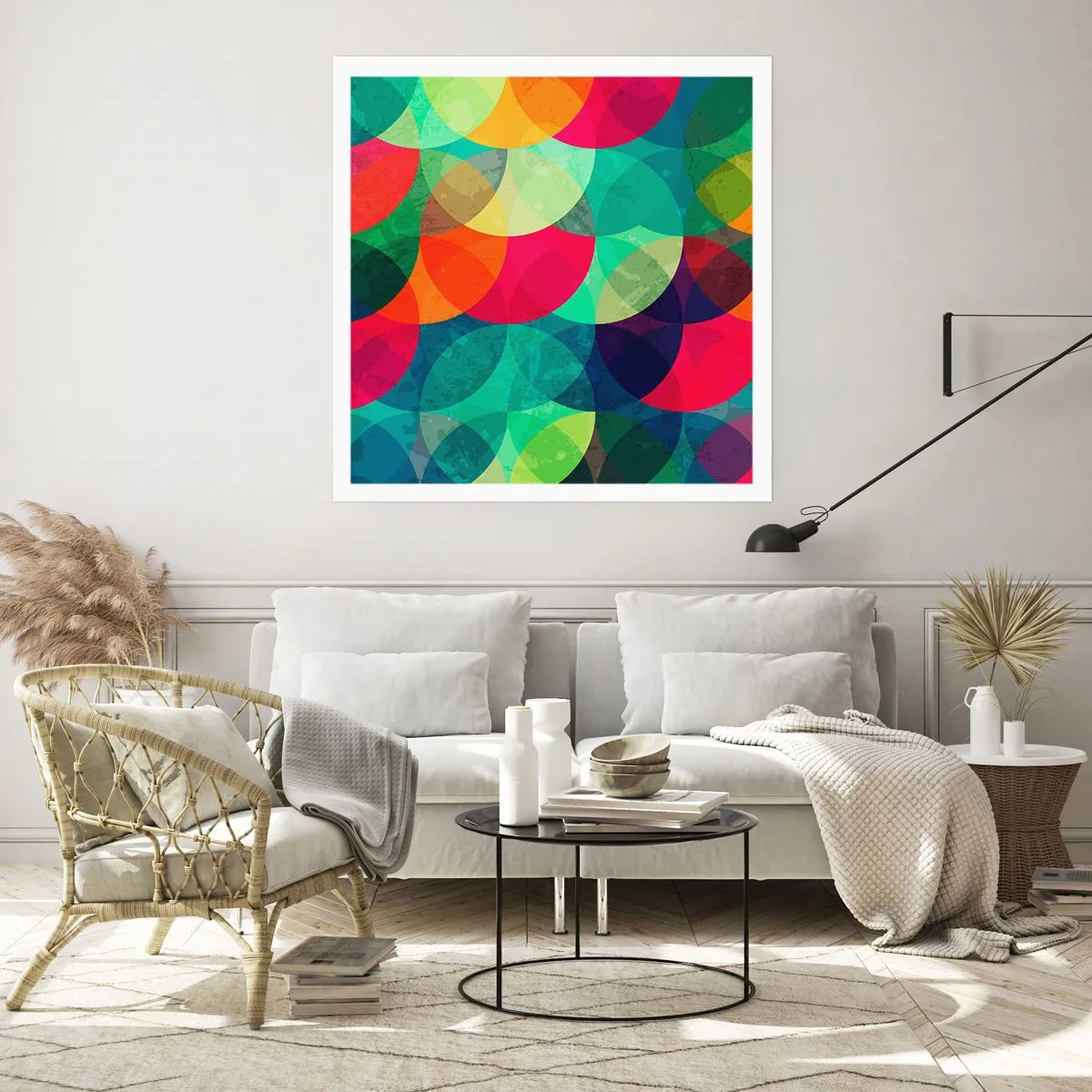 Plagát - Vstúpiť do dúhy - 60x60 cm