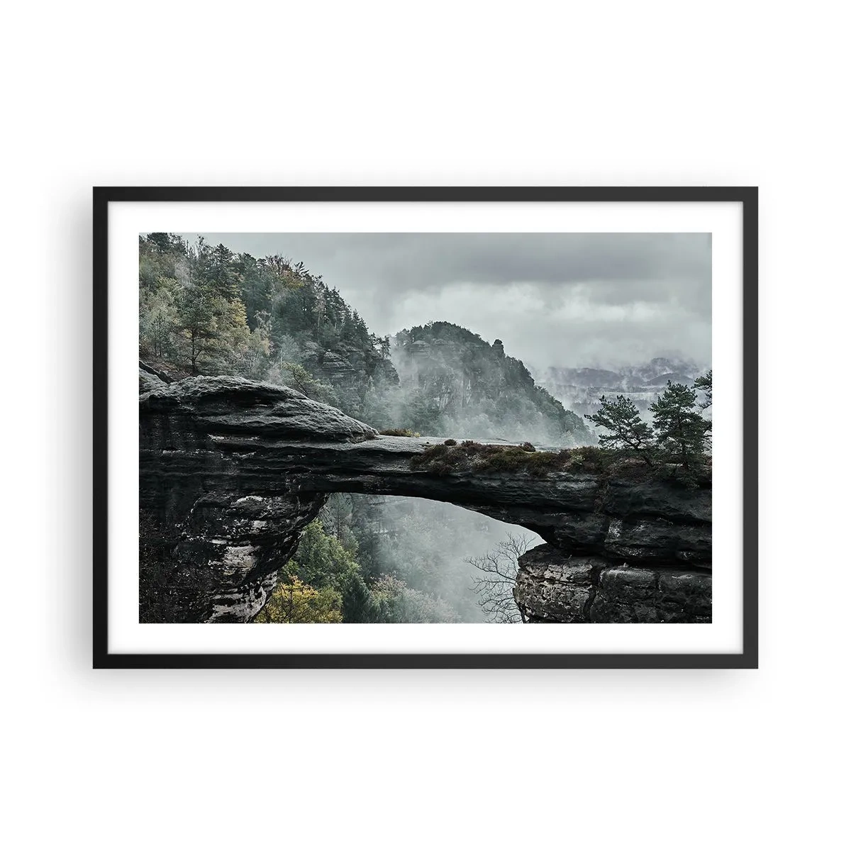 Plagát v čiernom ráme - Dobrodružstvo práve začína - 70x50 cm