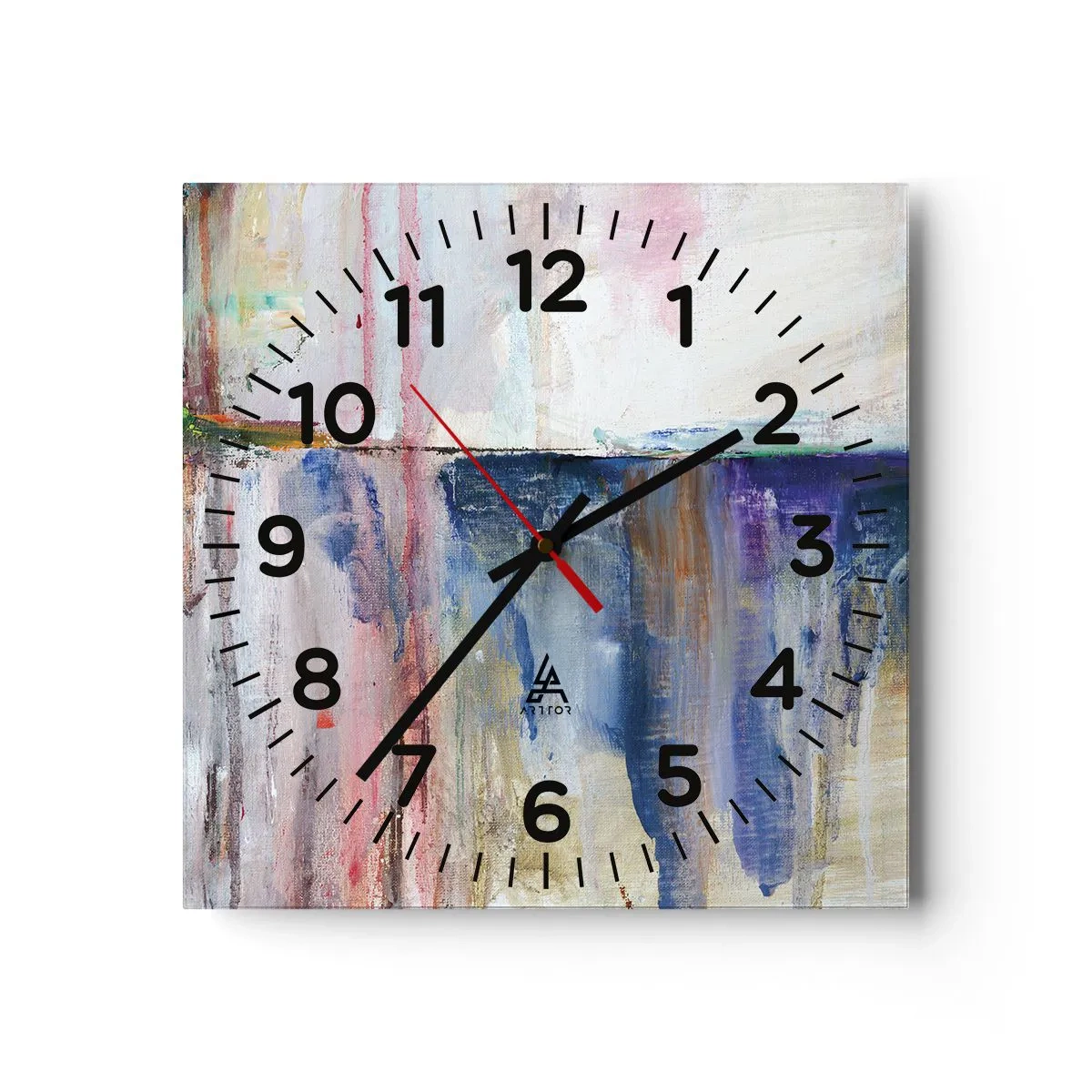 Nástenné hodiny - Farebné dojmy a asociácie - 30x30 cm