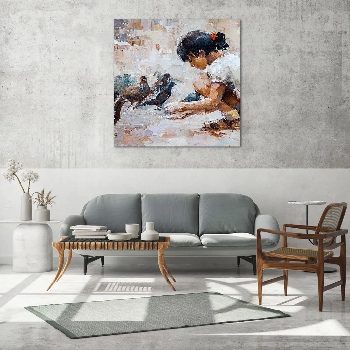 Obraz na skle - Maličkí a najmilší - 60x60 cm