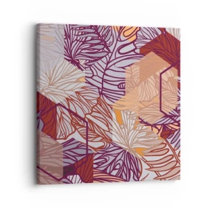 Obraz na plátne - Nemožný vzťah medzi geometriou a prírodou - 30x30 cm