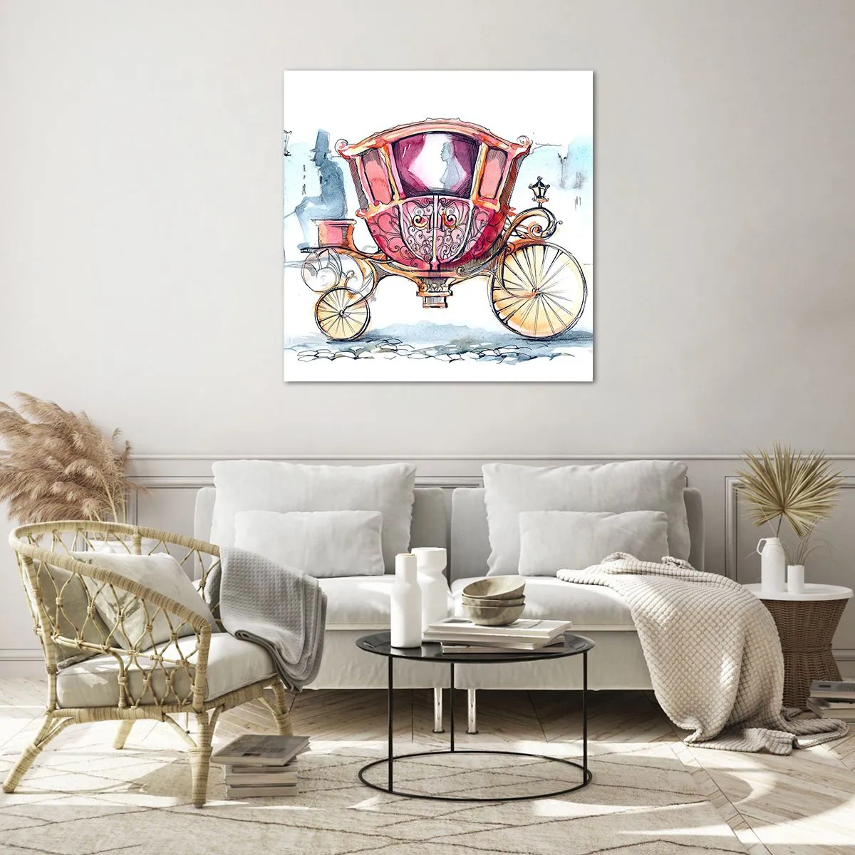 Obraz na skle - Na svadbu alebo na ples? - 50x50 cm