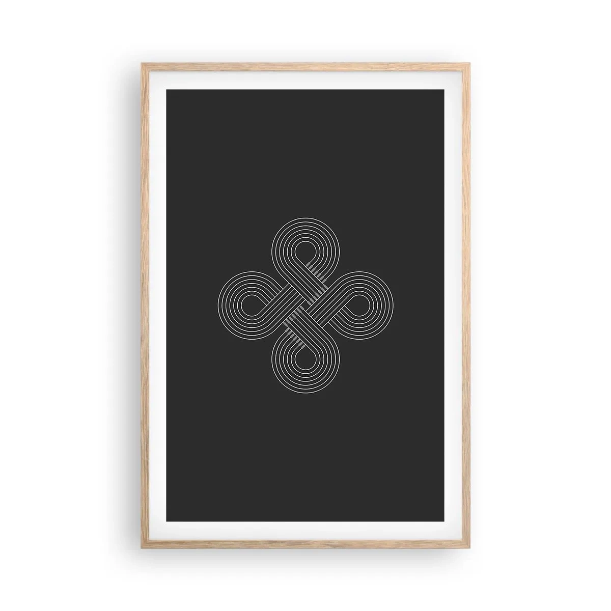 Plagát v ráme zo svetlého duba - V keltskom duchu - 61x91 cm