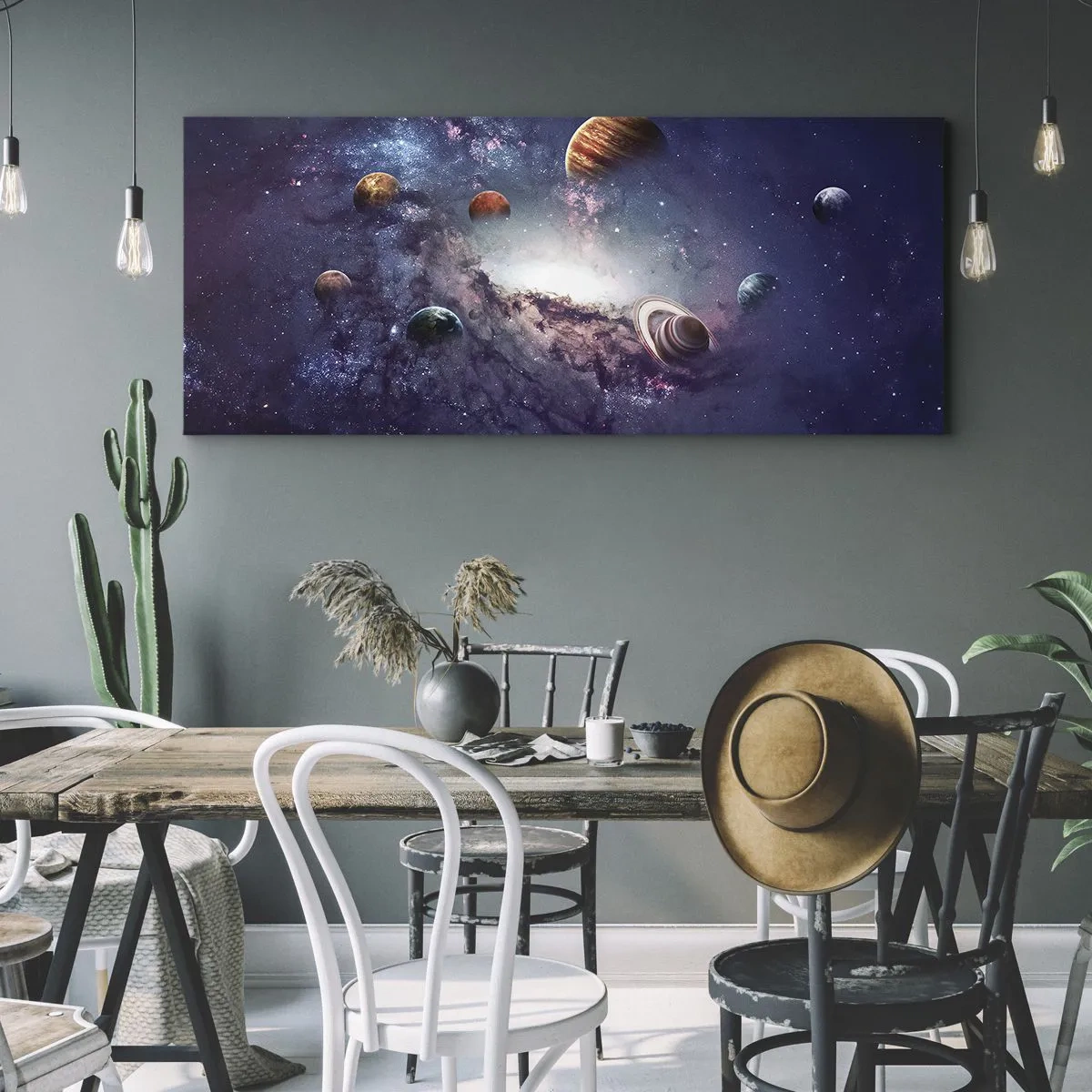 Obraz na plátne - Slnko a tanec - 100x40 cm