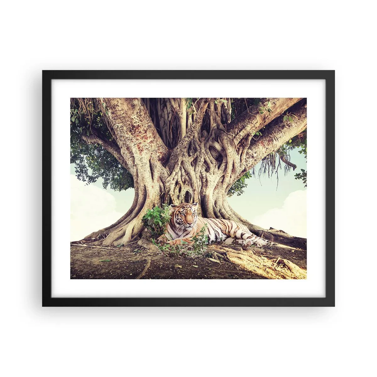 Plagát v čiernom ráme - Pohľad z knihy Mojžišovej - 50x40 cm