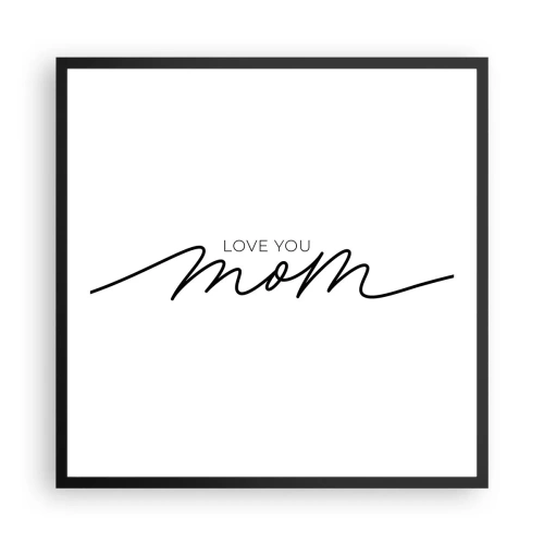 Plagát v čiernom ráme - Veľké dojatie - 60x60 cm