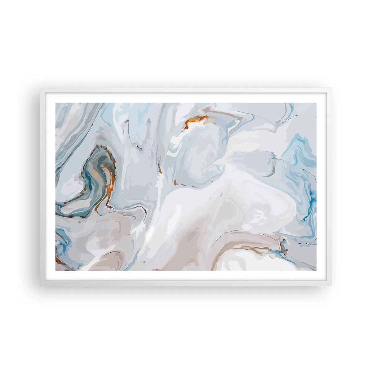 Plagát v bielom ráme - Povznesená biela - 91x61 cm