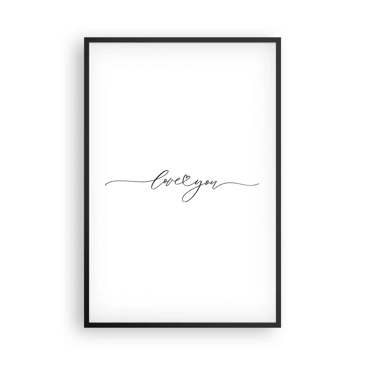 Plagát v čiernom ráme - Čierne na bielom - 61x91 cm