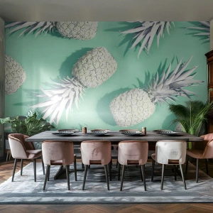 Fototapeta Premium Sand - skvele ladia s mätou - Abstrakcia, Ananás, Kus - 250x175 cm