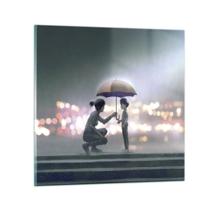 Obraz na skle - A všetko je v poriadku - 50x50 cm