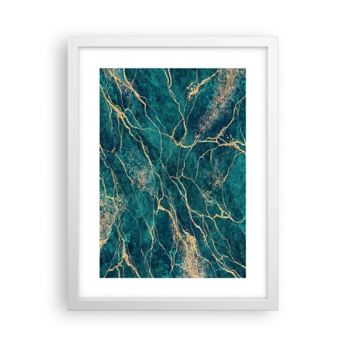 Plagát v bielom ráme - Zlatá žila - 30x40 cm