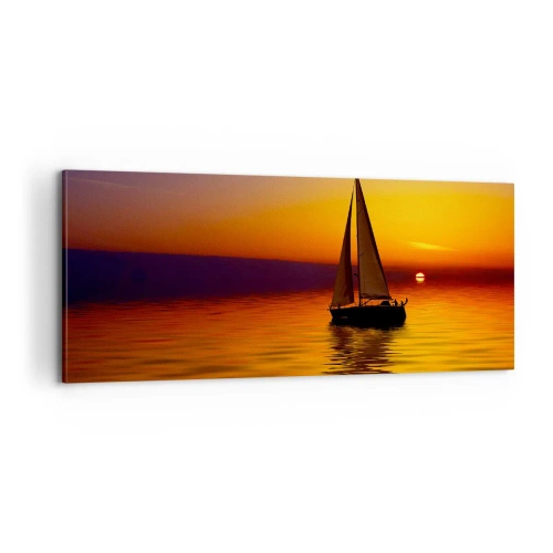 Obraz na plátne - Ako je tu za súmraku ticho… - 100x40 cm