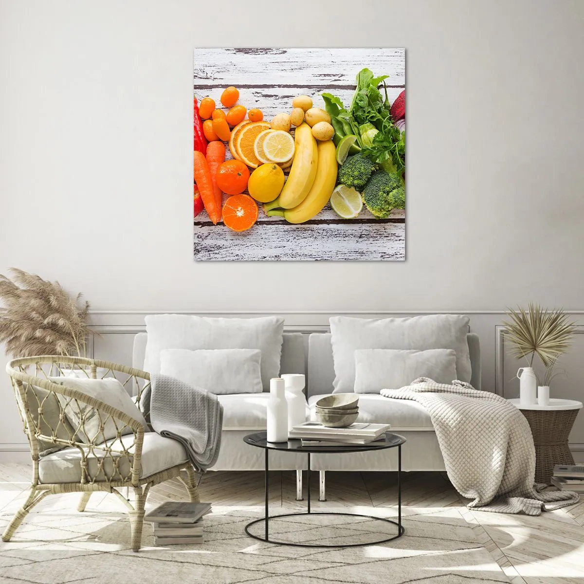 Obraz na skle - To nestačí? - 70x70 cm