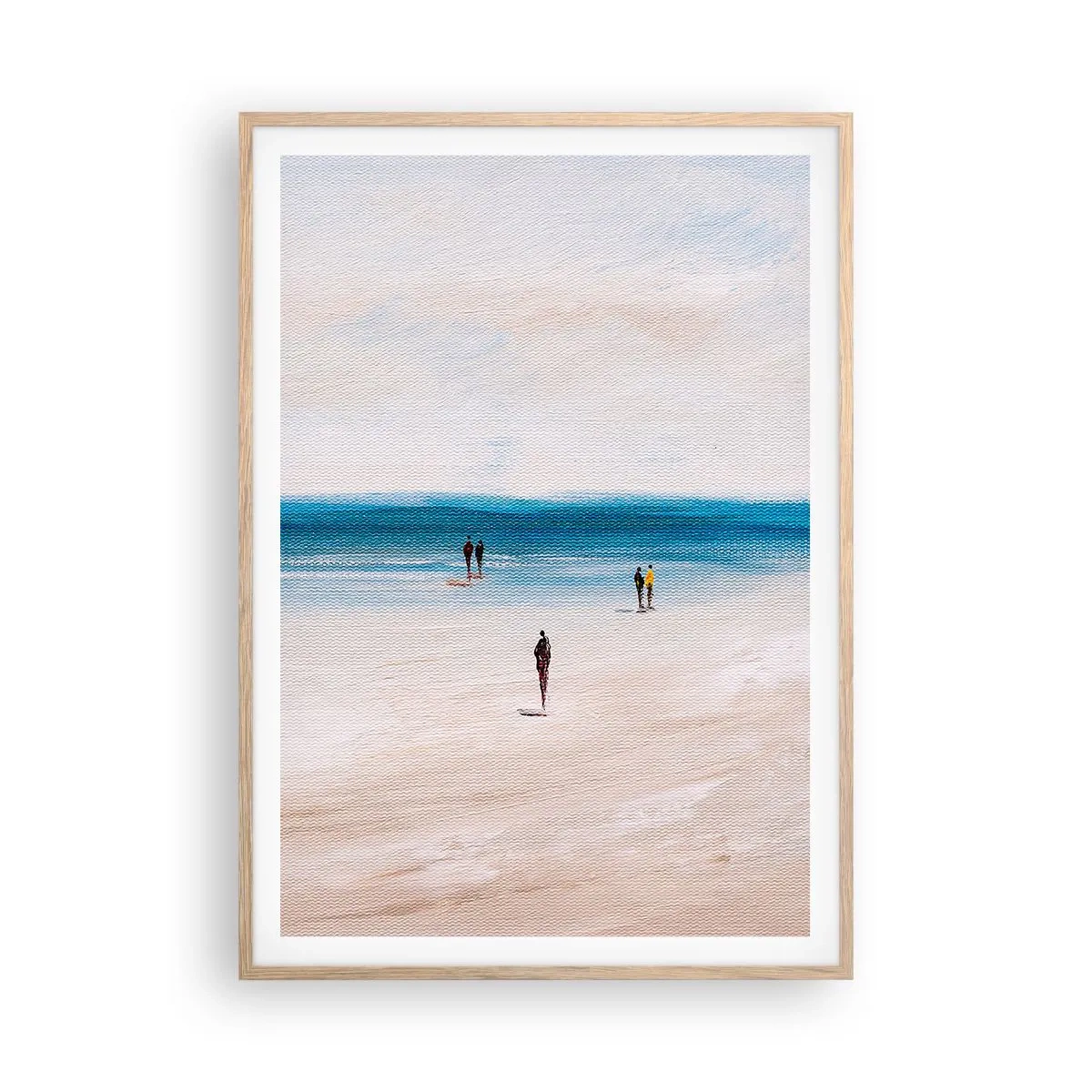 Plagát v ráme zo svetlého duba - Prirodzená potreba - 70x100 cm