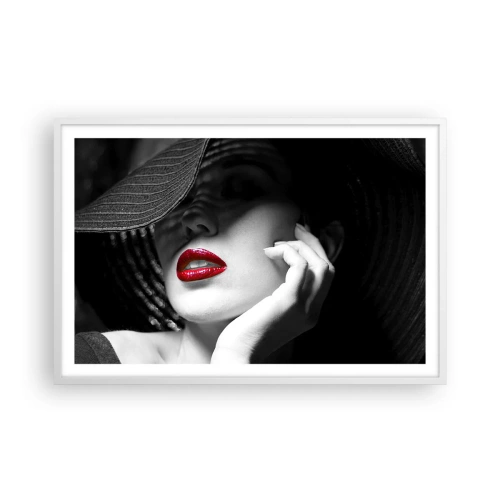 Plagát v bielom ráme - Štúdia v šarlátovej - 91x61 cm