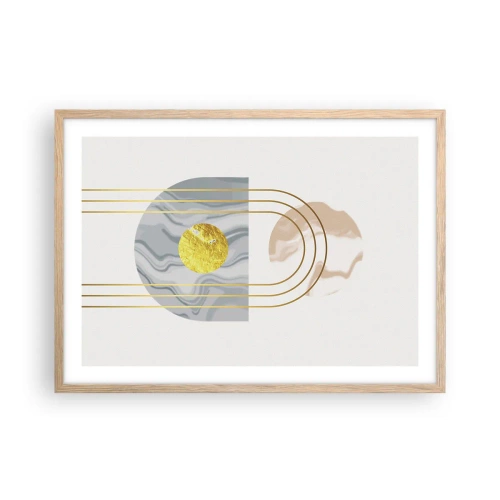 Plagát v ráme zo svetlého duba - Jas a žiarivosť - 70x50 cm