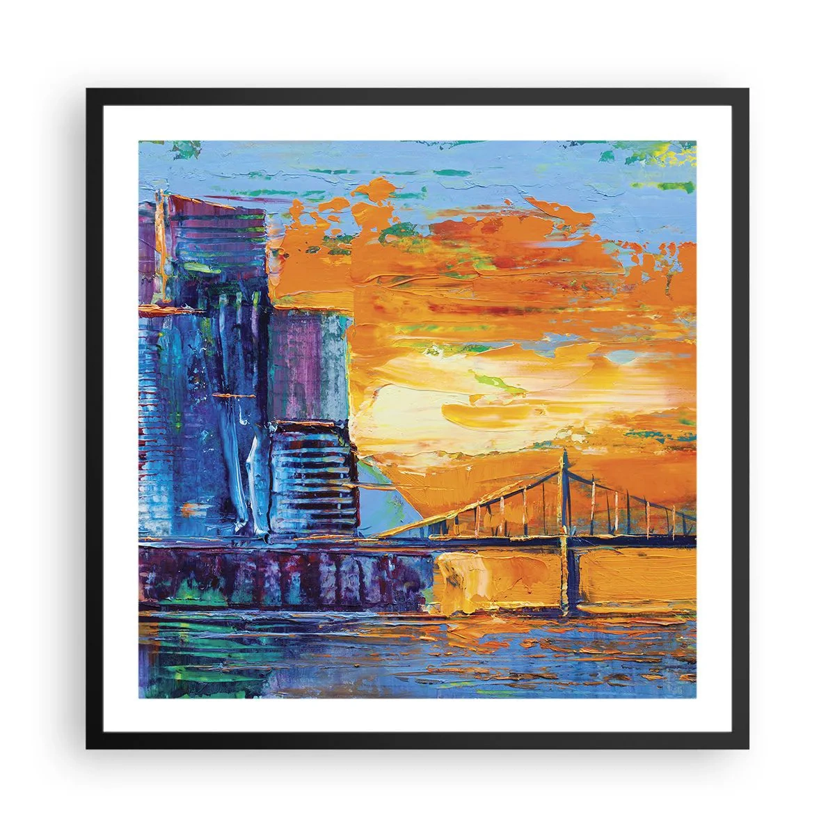 Plagát v čiernom ráme - Kultúra a príroda - 60x60 cm
