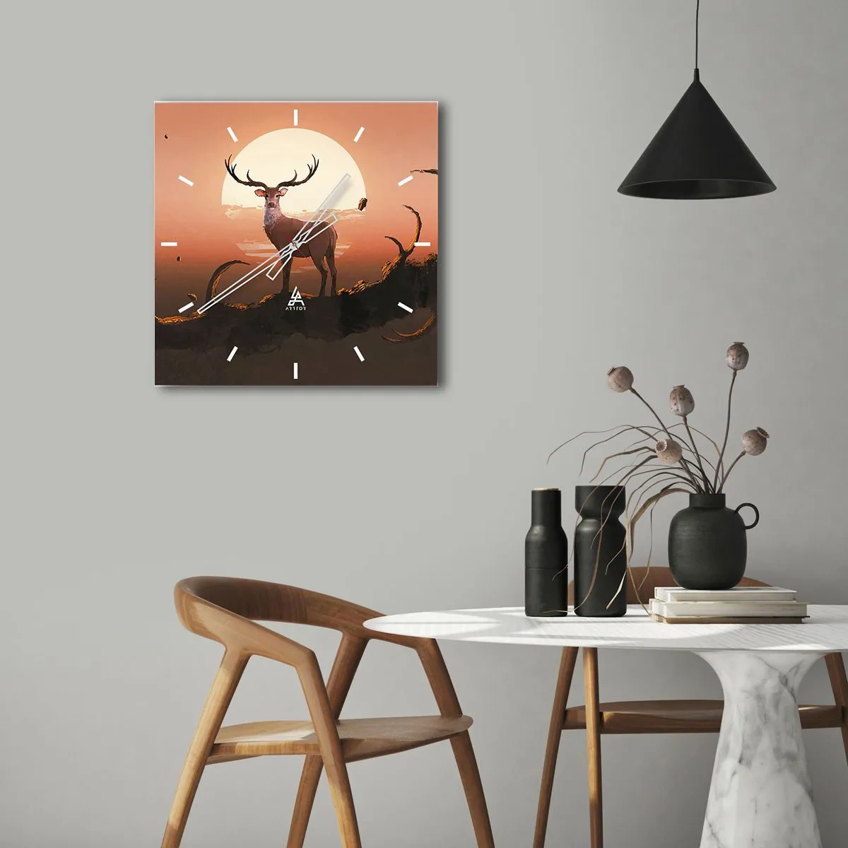 Nástenné hodiny - Táto noc sa nepodobá iným - 40x40 cm