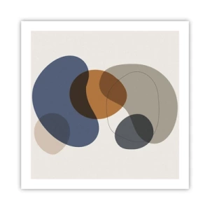 Plagát - Kvapky farieb - 60x60 cm