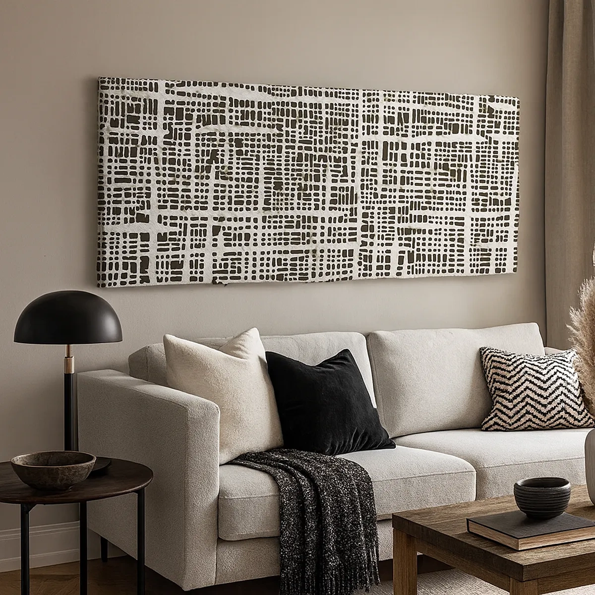 Obraz na plátne - Tkaná kompozícia - 30x30 cm