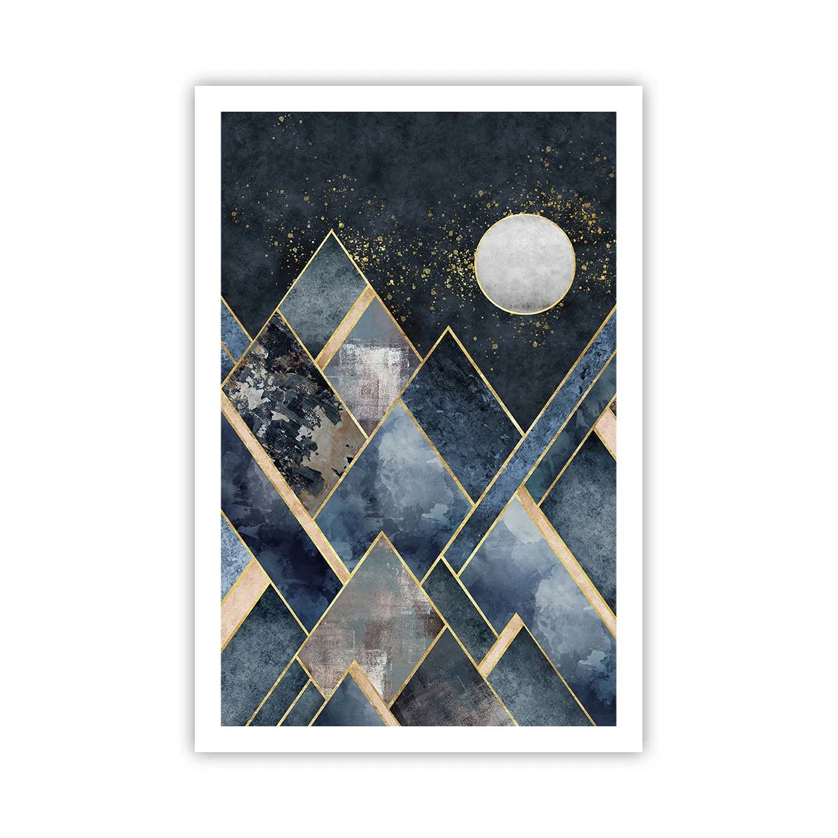 Plagát - Geometrická krajina - 61x91 cm