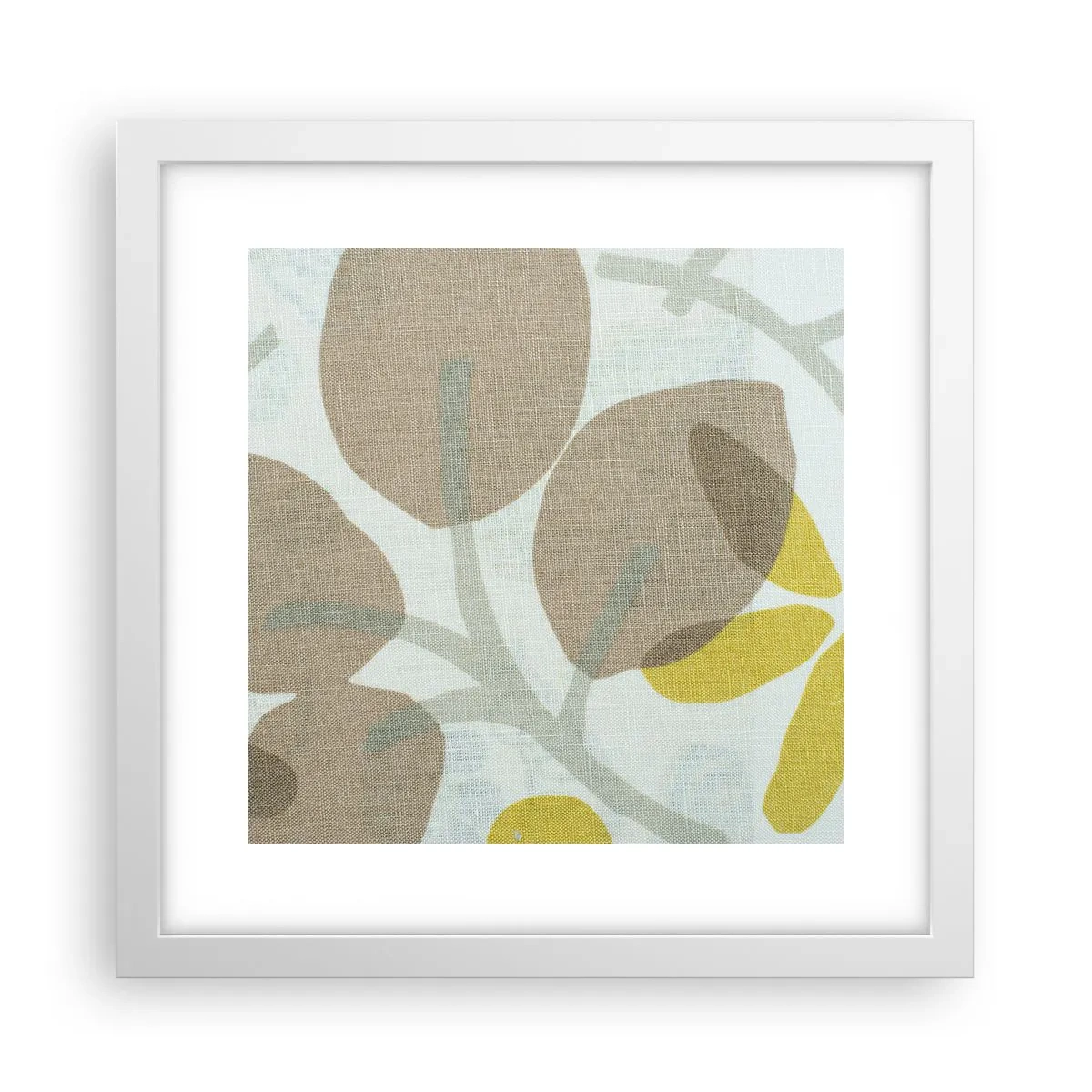 Plagát v bielom ráme - Kompozícia v plnom slnku - 30x30 cm