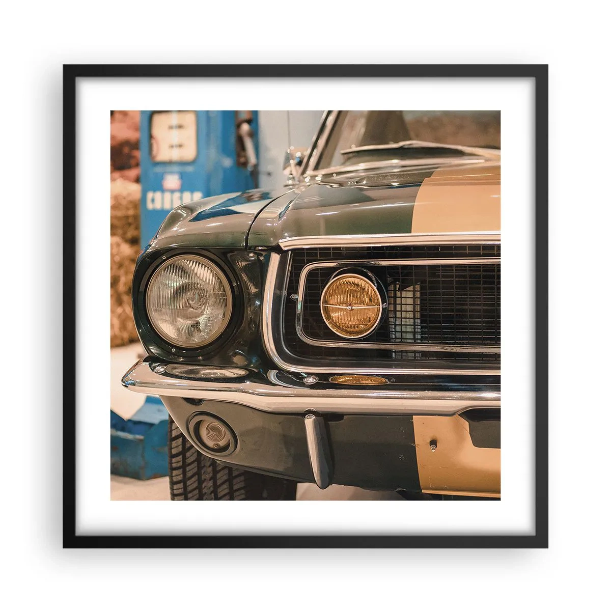 Plagát v čiernom ráme - Stretnutie s legendou - 50x50 cm